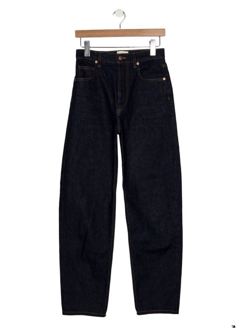 DÔEN High Rise Wide Leg Dark Wash Jeans - Sz. 31